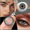 Eyeshare Colored Contact Lenses Blue Eye Makeup Contact Lenses Annual Comfort Green Colored Contact Lenses Gray Natural Colored Soft Lenses 1 Pair