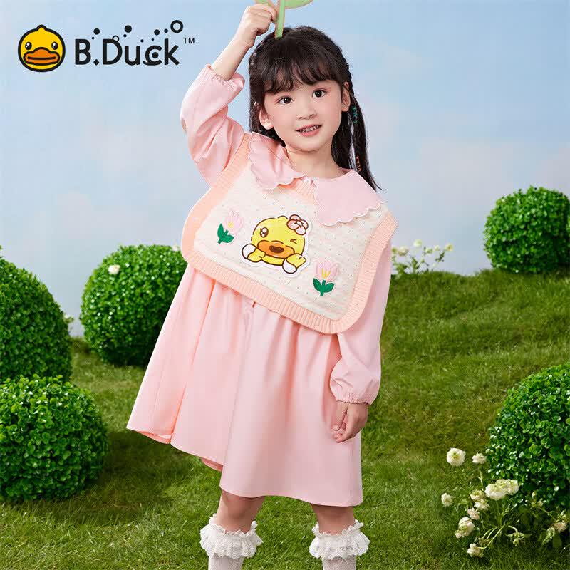 B.Duck Little Yellow Duck Kids' Dress Two-Piece Set