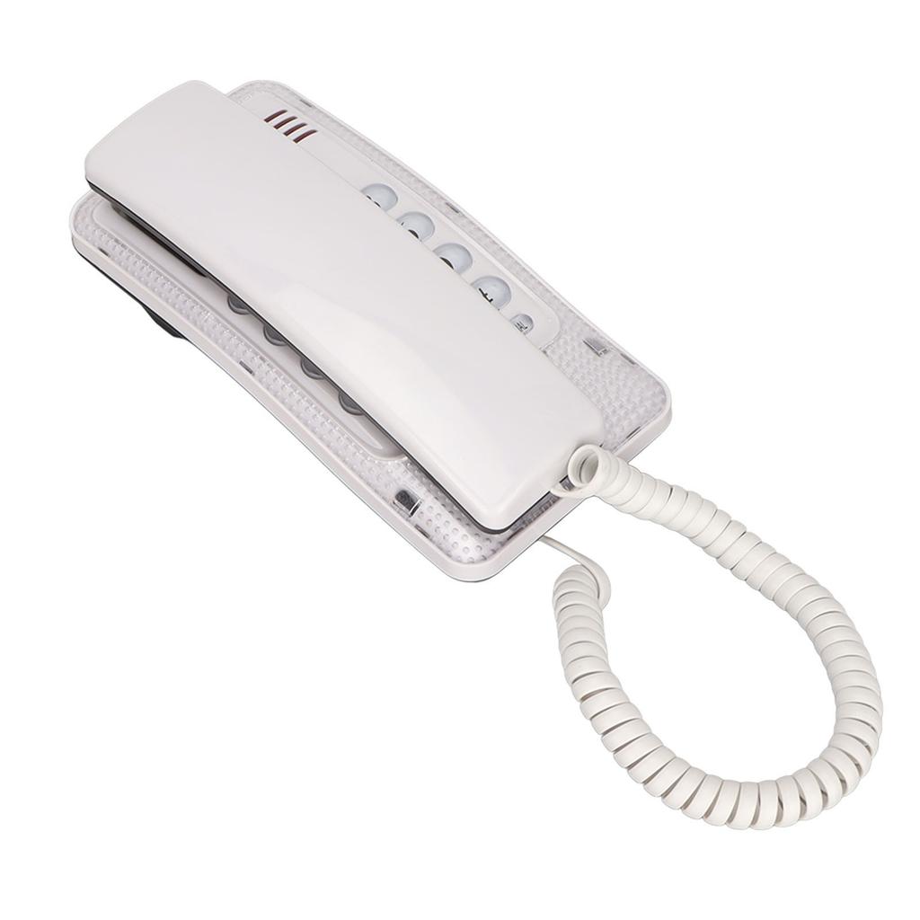 KXT‑438 Wall Mounted Home Phone Corded Telephone with Redial Quick Flash Mute Function for Home Hotel School Office