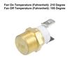 Universal Engine Cooling Fan Temperature Sensor Switch 3/8'' NPT Pack of 1