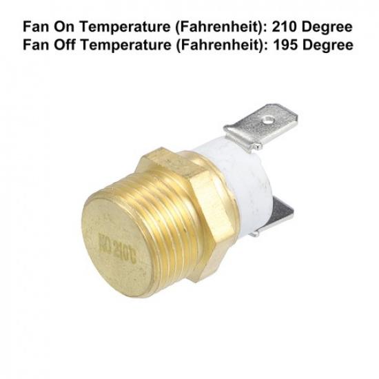 Universal Engine Cooling Fan Temperature Sensor Switch 3/8'' NPT Pack of 1