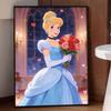 Disney Diamond Art Painting Kit 5D Cinderella Diamond Painting Dot Art Kit Home Wall Decor
