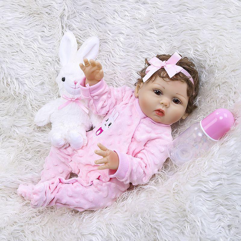 Inch Washable Reborn Baby Doll With Realistic Features And Soft Vinyl Silicone Body**