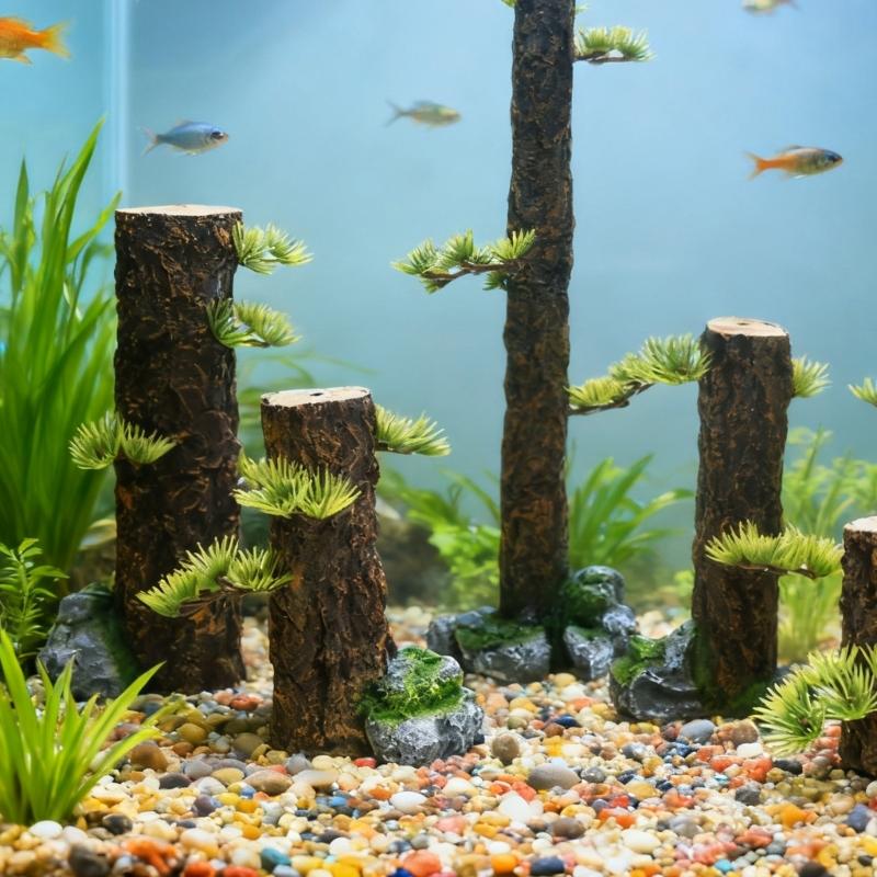 Aquarium Landscape Trunk Stump Model Aquariums Decorations Art Crafts Terrarium Habitat Ornaments