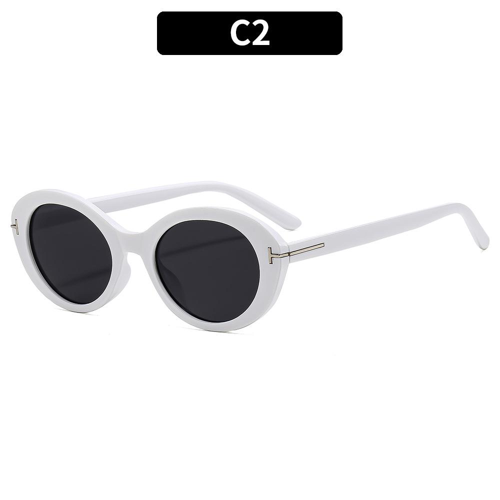 Women's Sunglasses, Fashionable T-shaped Oval Sunglasses