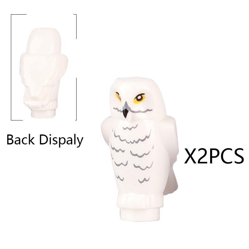 MOC Animals Building Block Goat Sheep Parrot Otter Cow Dog Pet Cat Panda Leopard Tiger Pig Zoo Deer Bear Eagle Bricks Toys Gift