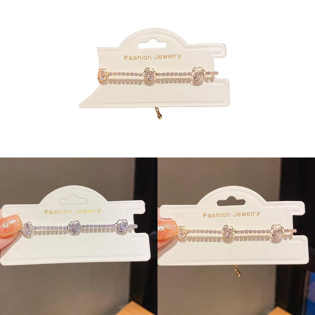 Elegant Zircon Flower Hollow Bracelet For Women With Fashionable Style And Gift Occasion