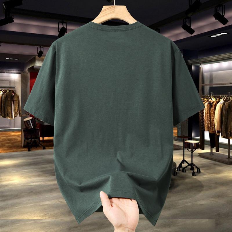 T-shirt Taglie Forti 4XL-12XL da Uomo Abbigliamento Vintage Moda T-shirt Estive Oversize Manica Corta