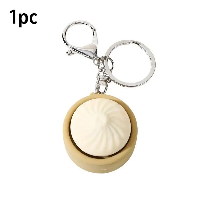 

Simulated Steamed Bun Squishy Keychain Creative Soup Dumplings Button Stress Relief Toy Fidget Toys Pendant Adult And Child Gift