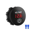12V LED Digital Voltmeter Waterproof Voltage Gauge Meter Battery Tester with Digital Touch Display Panel for Car Boat Marine