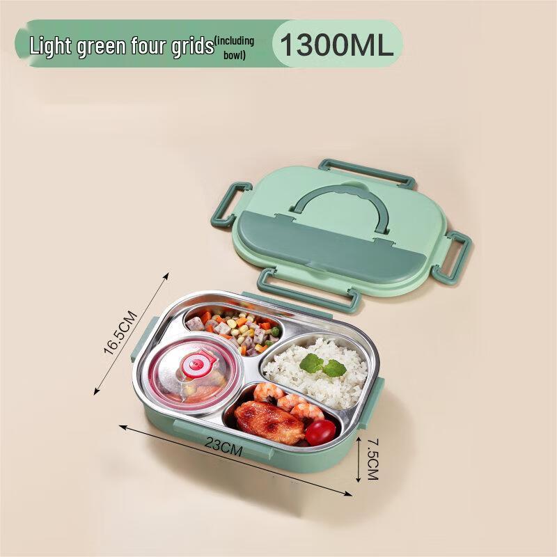 

Qianxing Kids 304 Stainless Steel Partitioned Lunch Box Set
