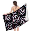 Popular Scp F-Foundation Game Foundation Beach Swimming Towel Soft Absorbent Washcloth Children's Gifts For Travel Camping Gym