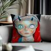 Trending HHikari Shimodaful Cushion Cover Antidustmite Pillowcase Invisible Zipper Silky Short Plush Sofa Cushion Cover