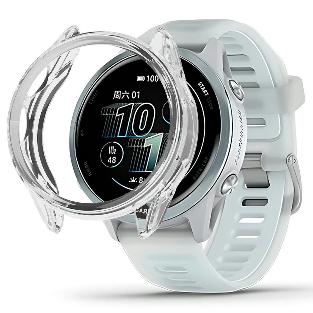 Pro Garmin Forerunner 570 42mm Ochranné pouzdro na hodinky TPU dutý kryt