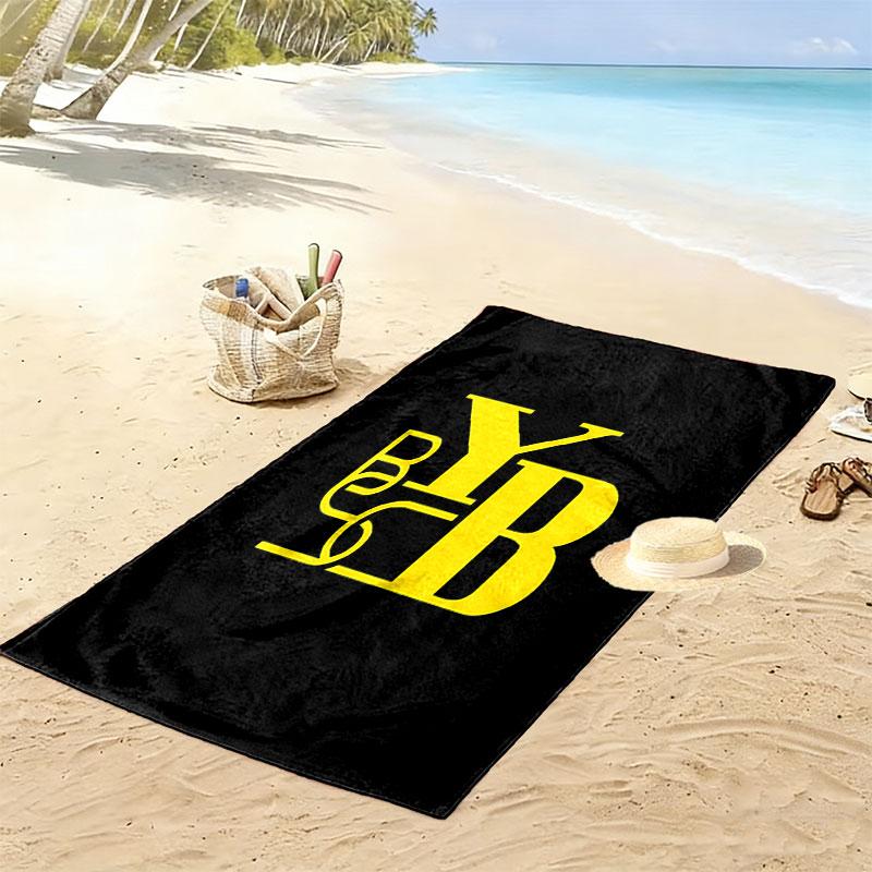 BSC Young Print Beach Towel, Large Soft Quick Dry Towel for Beach Camping Swimming