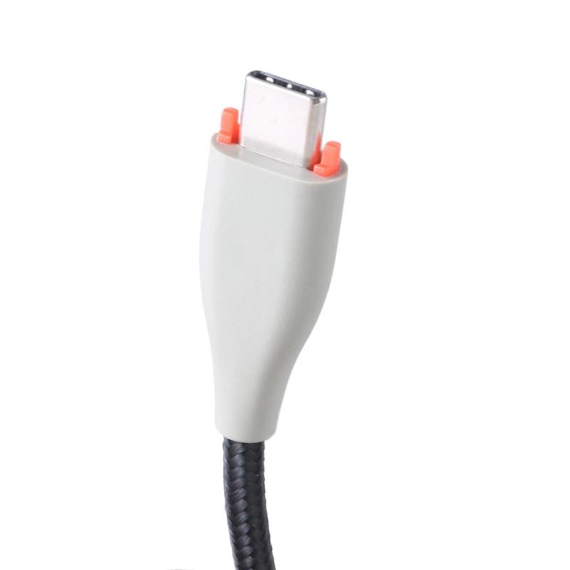 Durability Nylon Woven Headphone Cord for MMX100 Headphone Cable Easy Installation 3.5mm to Type C Replacement Wire