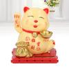   Cat Waving Arm Vivid Lovely Chinese Cat Solar Fortune Cat Statue Decoration for Decorating Front Desk Car Business Openings