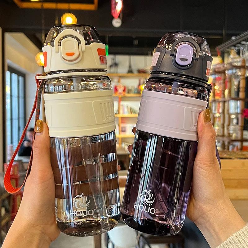 Travel 1L Water Bottle for Sports Plastic Water Cup for Girl Boy School Portable 1 Liter 750ml Water Kettle Fitness Gym Outdoor