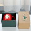 Ceramic Coffee Mermaid Copper Stamp Xingba Wind Ceramic Cup With Lid Spoon