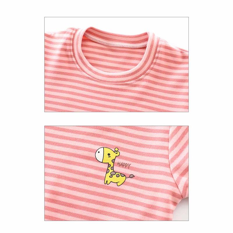 Kids Thermal Underwear Set Autumn Winter Warm Fleece Pajamas Boy & Girls Home Clothes Thickened Thermal Base Layer Baby Loungewear
