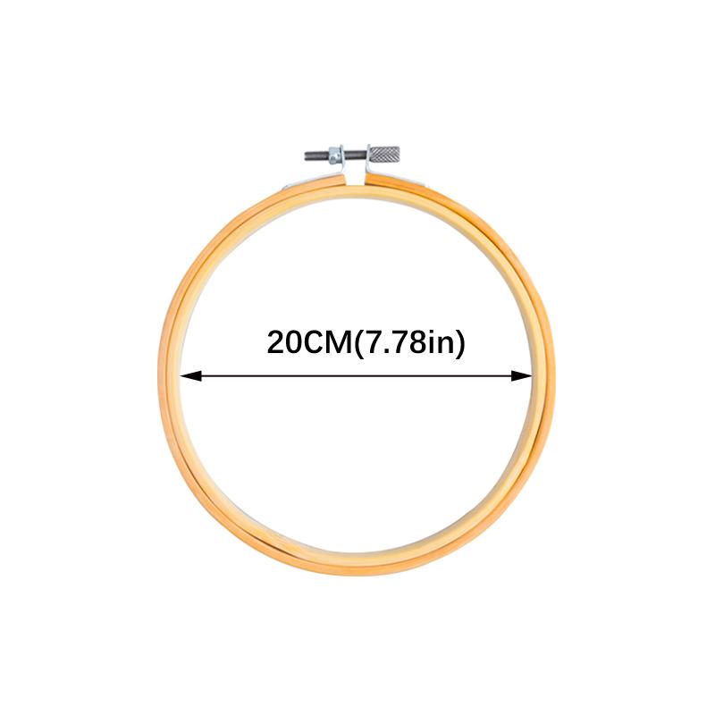 Dia 8-40cm Embroidery Hoops Frame Kit Bamboo Embroidery Hoop Rings For DIY Sewing Cross Stitch Needle Craft Tool Festival Decor