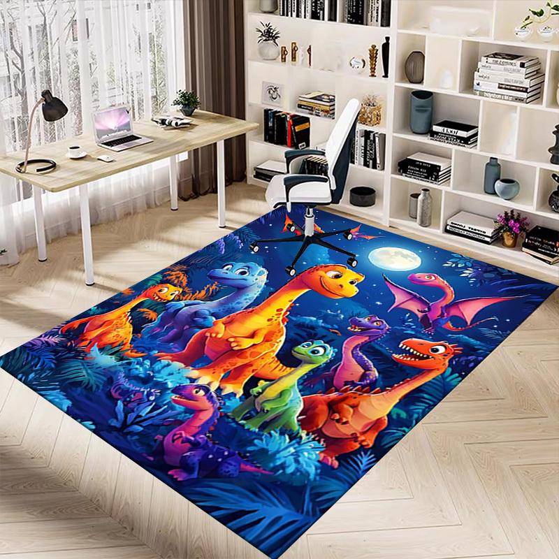 1PC Dinosaurs Night Extra Large Non-Slip Floor carpet, Office, family, bedroom, Studio - Large Area RugJ0395