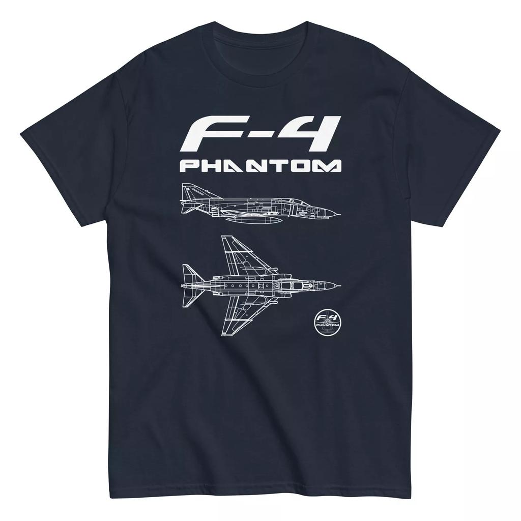 F-4 Phantom II Classical American Fighter Jet Clean Design T-Shirt Men's T-Shirt Short Sleeve Shirt Men Women Summer