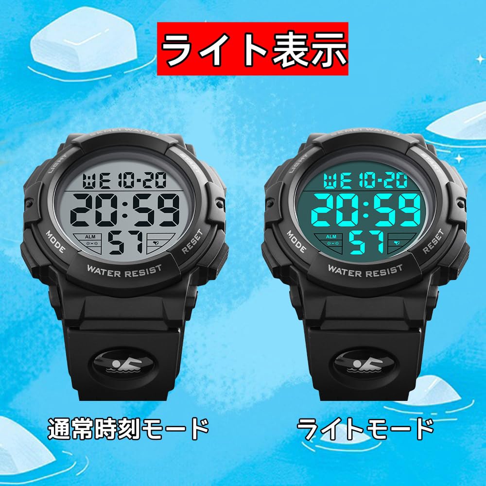 Datirzyx Digital Sports Watch Black
