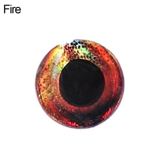 MUQZI Sports Accessory 20 Pcs 7-15mm 4D Fly Fishing Lure Eyes Tying Jig Tackle Crafts Dolls Waterproof