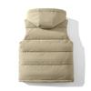 Autumn Winter Outdoors Vests Men's Cotton-Padded Warm Hooded Waistcoat Men