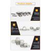 JUIDINTO U Shaped Pipe Clamp Type 2-10pcs Stainless Steel with Two Holes for Water Pipe Plumbing Piping Saddle Clip