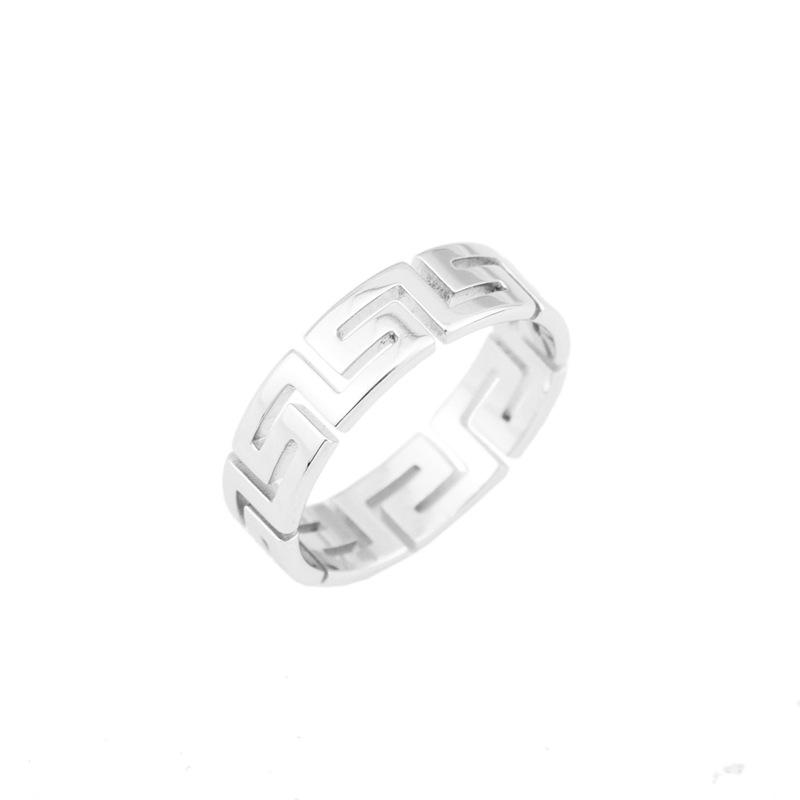 Stal nierdzewna Pierścionek Unisex Wzór Chmur Wielkiego Muru