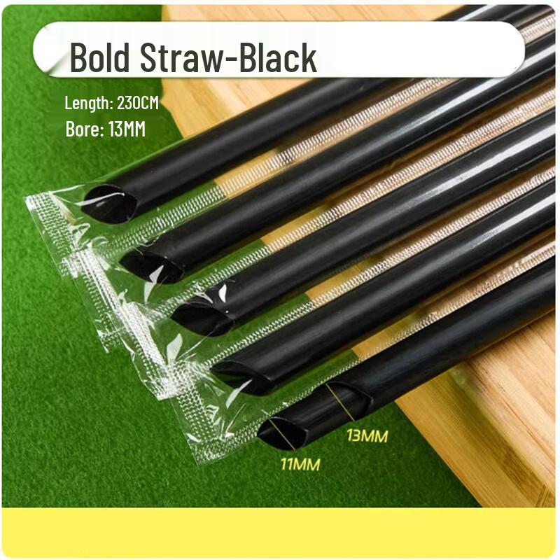 Shengbilai Large Thickened Extra-Hard Disposable Straws