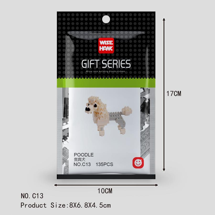 Mini Tiere Mikropartikel Bausteine Diamantsteine Kinderspielzeug Katze Hund Fisch Vögel Modelle Montage Spielzeug Geschenksets