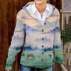 25-Year Cross-Border Hooded Cardigan-Style Fine Knit Sweater Coat
