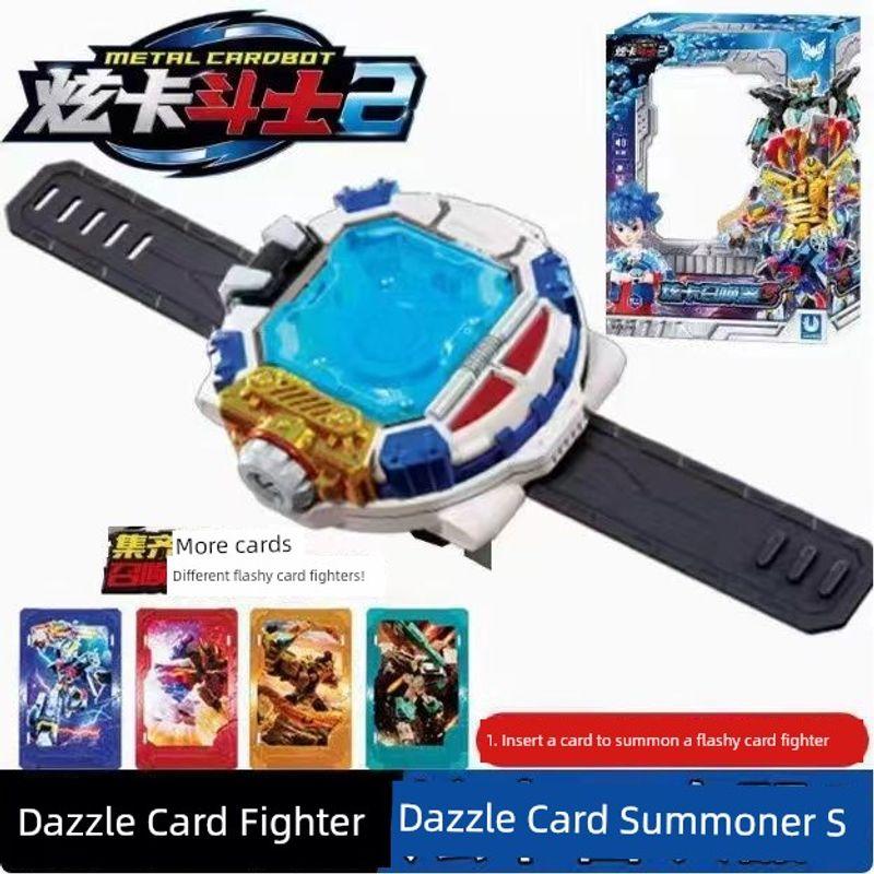 

Оригинальный Xuanka Fighter 2 Сезон 2 Ярко-синий Молния S Робот-трансформер Детская Игрушка МЕХА Мальчик Вращающийся Кинг-Конг Hyun Card Summoner 8160