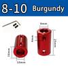 Burgundy/Sky Blue/Royal Blue Aluminum Alloy Colored Coupling Length:25mm Specification:3~10 Full Series Rigid Coupling Set Screw