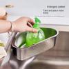 Multifunctional Corner Drain Shelf Sink Rack Kitchen Storage Holder Triangular Stainless Steel Sink Drain Strainer Basket