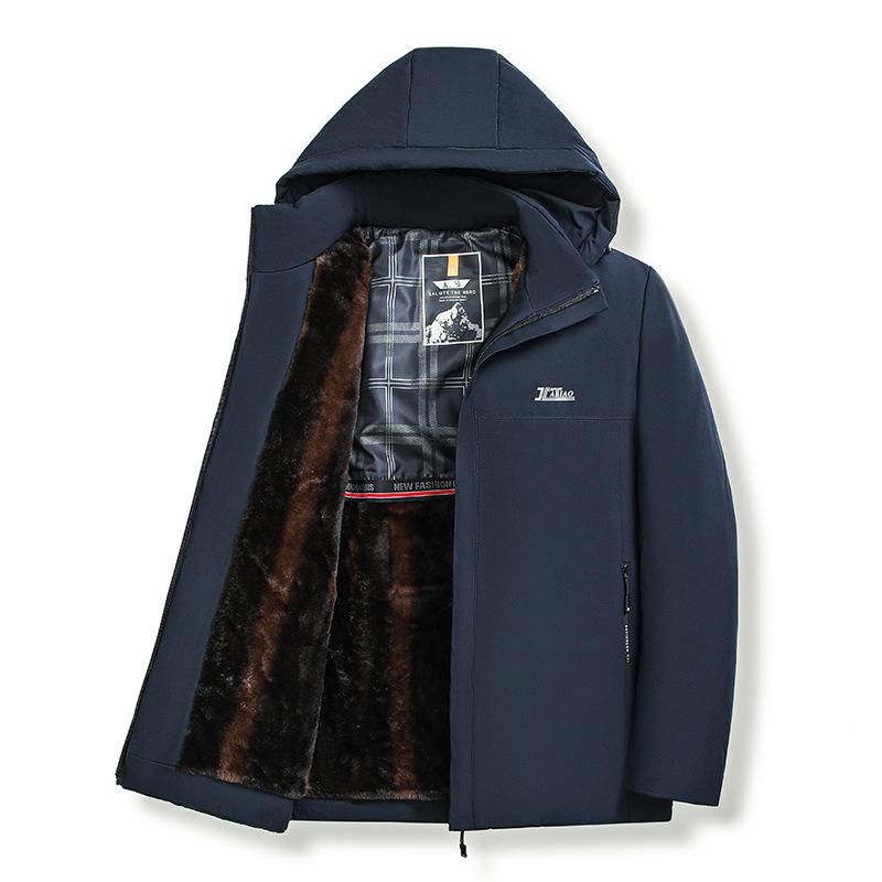 Padded Clothes, Youth Velvet Thickened Padded Clothes, Men's Warm Padded Jackets, Windproof Jackets