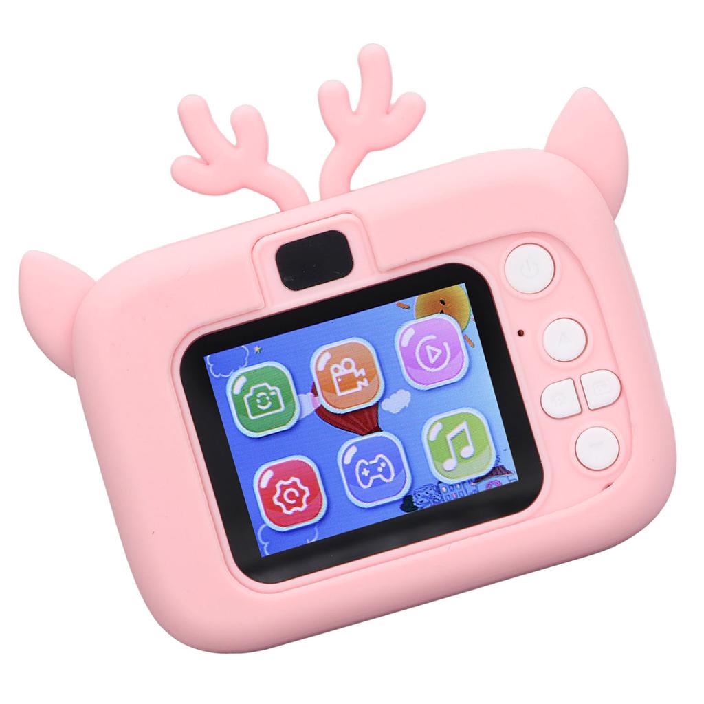 2in Children Camera 20MP HD Video Photograph Kids Digital Camera Built In Battery USB Charging Pink