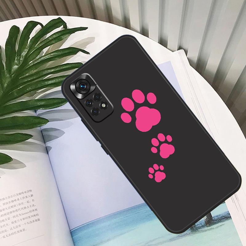 Dog Paw Case For Xiaomi Redmi Note 9 8 10 11 12 Pro Note 11S 10S 9S Redmi 12C 9C 10A 10C Back Cover