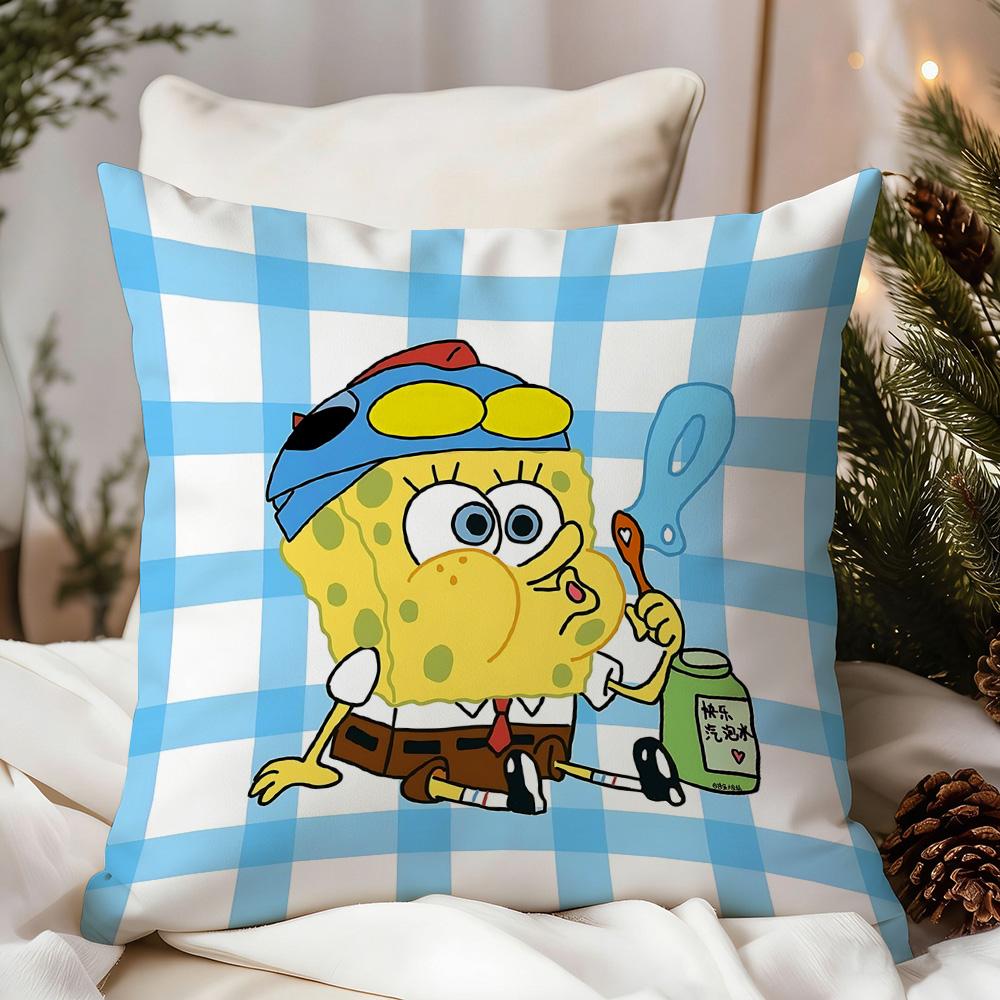 Modern Home Decoration S-Sponge B-Bob Decorative Pillows Personalized Gifts Pillow Cases Covers For Living Room Cushions Cushion
