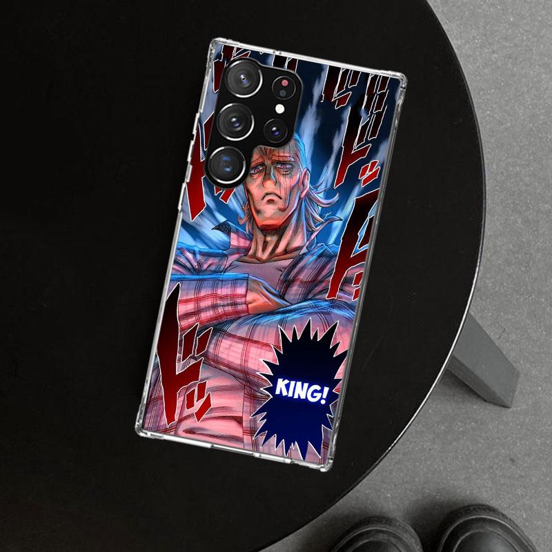 One P-Punch-Man Saitama King Phone Case Cover for Samsung Galaxy S26 S25 Edge S24 S23 Ultra S22 Plus S21 FE S20 + Art Customized