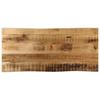 Vidaxl Tabletop with Natural Edge, 100X40X2.5 Cm, Mango Wood