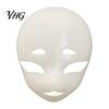 Halloween Party Mask DIY Blank Fox Mask, White Furry Head Base Unpainted Animal Anime Style Costume Fursuit Accessory for Masquerade Cosplay Therian