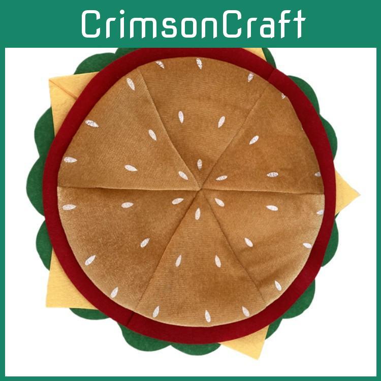 Creative Hamburger Hat For Parties Unique Photo Prop Funny Costume Accessory For All Seasons