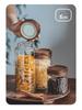 Japanese Glass Storage Jar with Lid for Coffee, Tea, Dried Tangerine Peel, and Grains