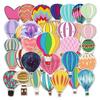 50PCS Hot Air Balloon Stickers for Luggage, Laptop, Car, and Decor