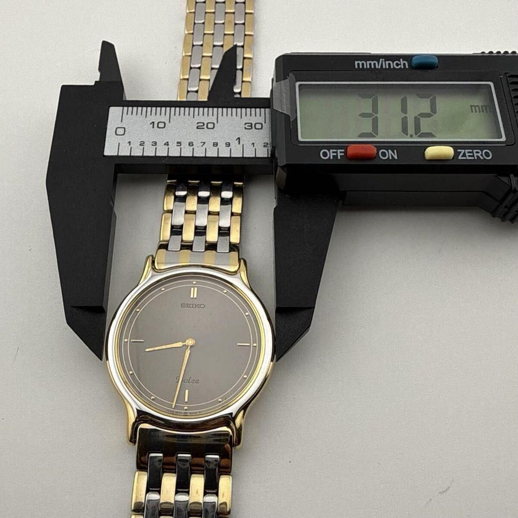 SEIKO 9530-6000 Seiko DOLCE Men's watch Quartz Working item Battery replaced [P425]