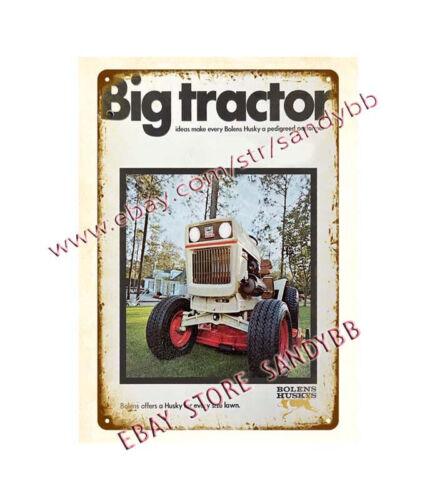 

Bolens Husky Big Tractor farnyard Country metal tin sign interior stylistAluminum 20x30cm（7.8x11.8inch）